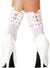 White Fishnet Frill Ankle Socks Sexy Costume Accessory