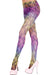 Opaque Rainbow Swirl Full Length Pantyhose for Women