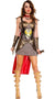 Deluxe Roman Warrior Women's Fancy Dress Costume Front Image