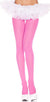 Opaque Neon Pink Women's Pantyhose Costume Accessory - Main Image