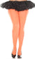 Neon Orange Opaque Women's Plus Size Pantyhose