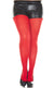 Opaque Red Women's Plus Size Pantyhose