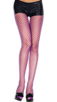 Diamond Net Purple Full Length Costume Stockings