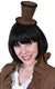 Deluxe Mini Brown Steampunk Costume Hat on Headband