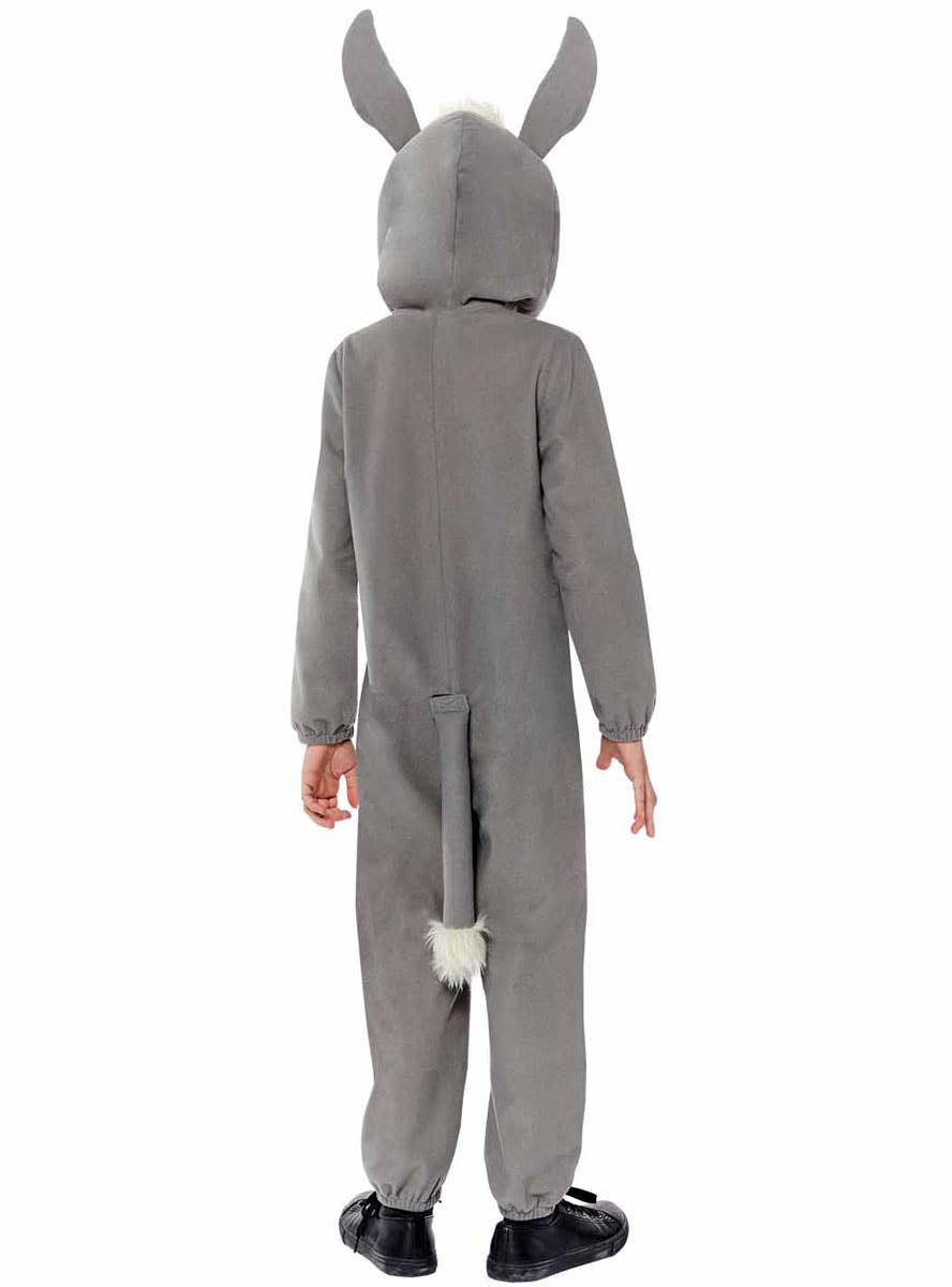 Image of Biblical Donkey Kids Christmas Nativity Costume - Back Image