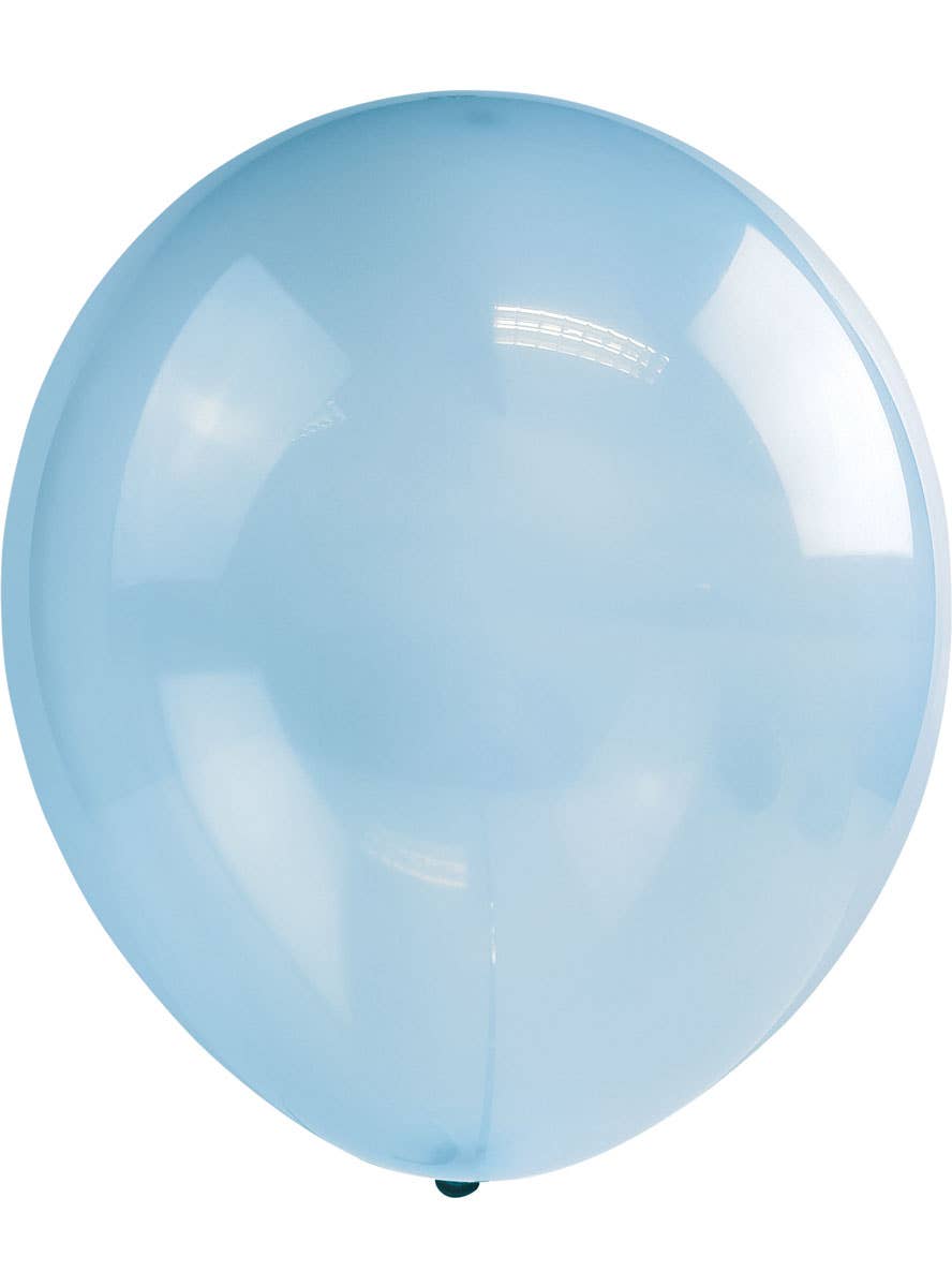 Image of Neon Blue 10 Pack 30cm Crystal Latex Balloons