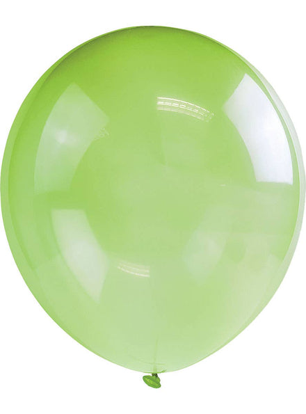 Image of Neon Green 10 Pack 30cm Crystal Latex Balloons