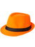 Image of Charming Orange Fedora Costume Hat with Black Band