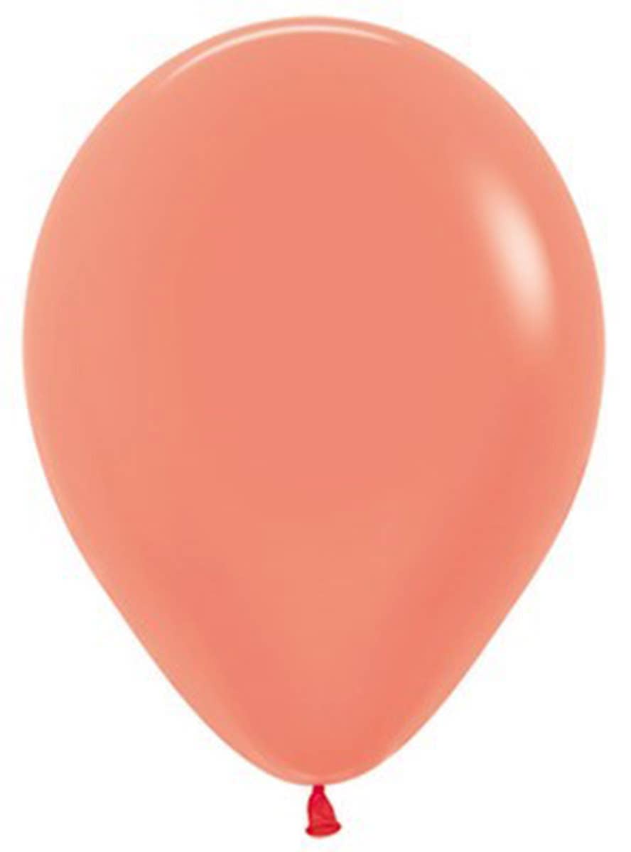 Image of Neon Orange Single Small 12cm Air Fill Latex Balloon