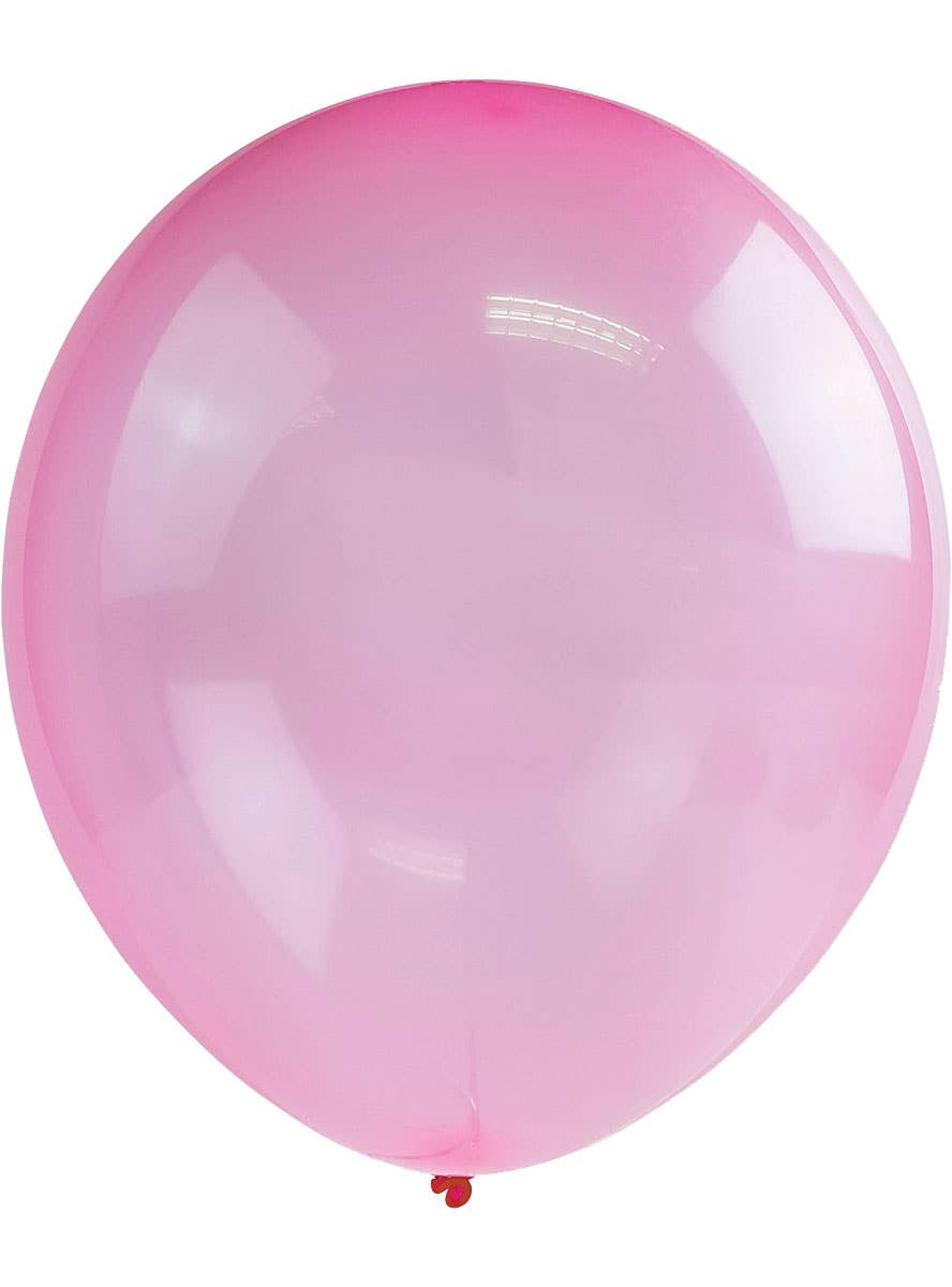 Image of Neon Pink 10 Pack 30cm Crystal Latex Balloons