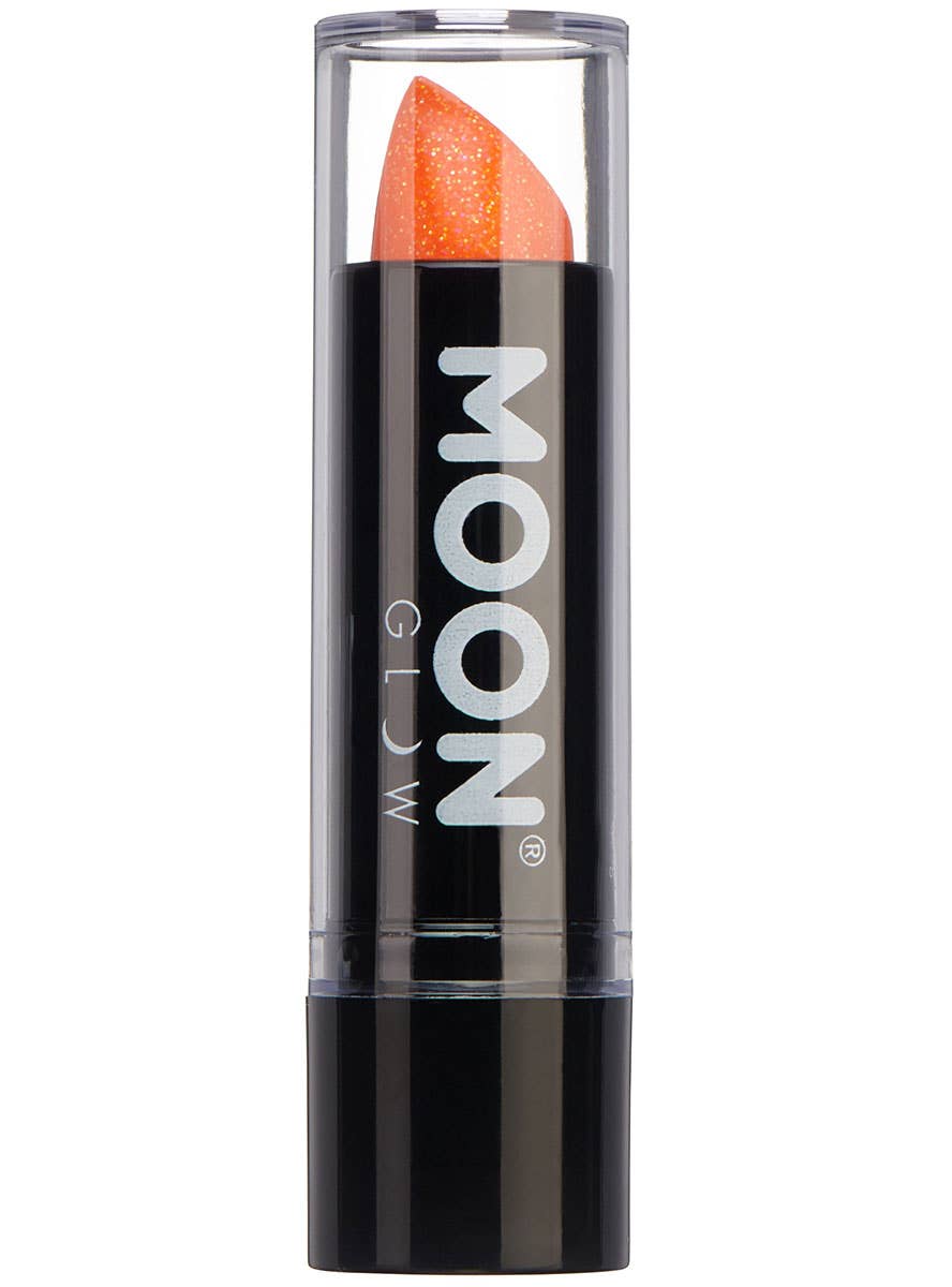 Image of Moon Glow UV Reactive Orange Glitter Lipstick