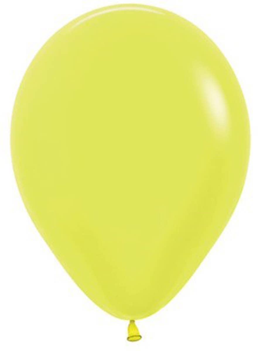 Image of Neon Yellow Single 30cm Latex Balloon