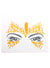 Image of Stick-On UV Reactive Neon Orange Festival Face Jewels