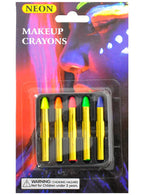 Image of Neon Face and Body Paint Crayons Costume Makeup