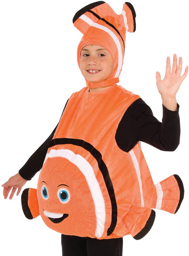 Kids Orange Nemo Costume Close Image