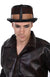 Men's Leather Look Brown Deluxe Steampunk Top Hat