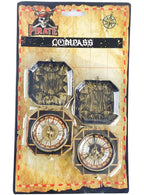 Image of Novelty 2 Pack Pirate Compass Accessory Set