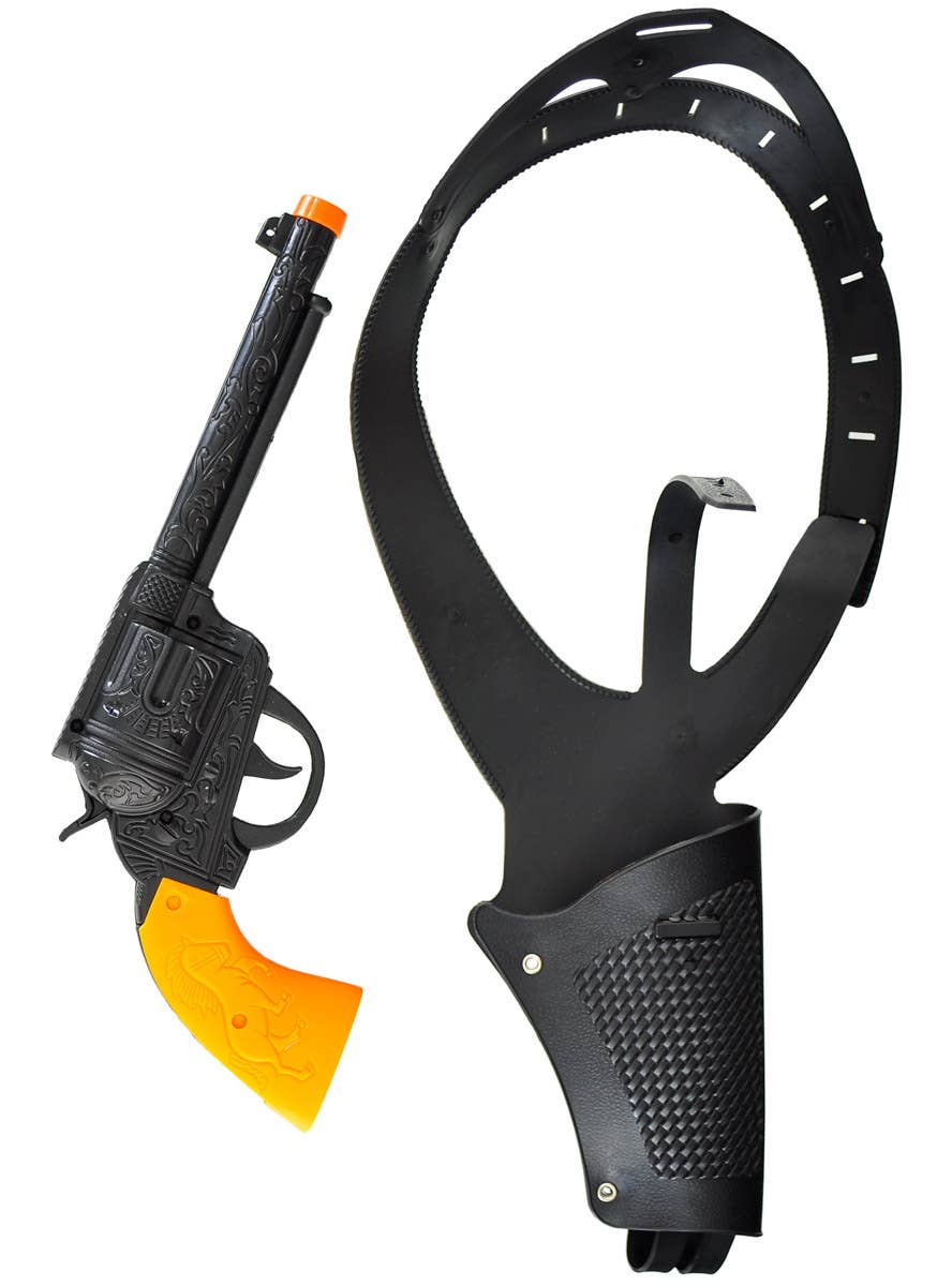 Image of Cowboy Revolver and Holster Costume Weapon Set - Alternate Image