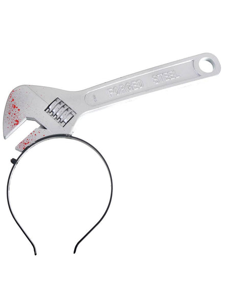 Image of Novelty Wrench in Head Halloween Costume Headband