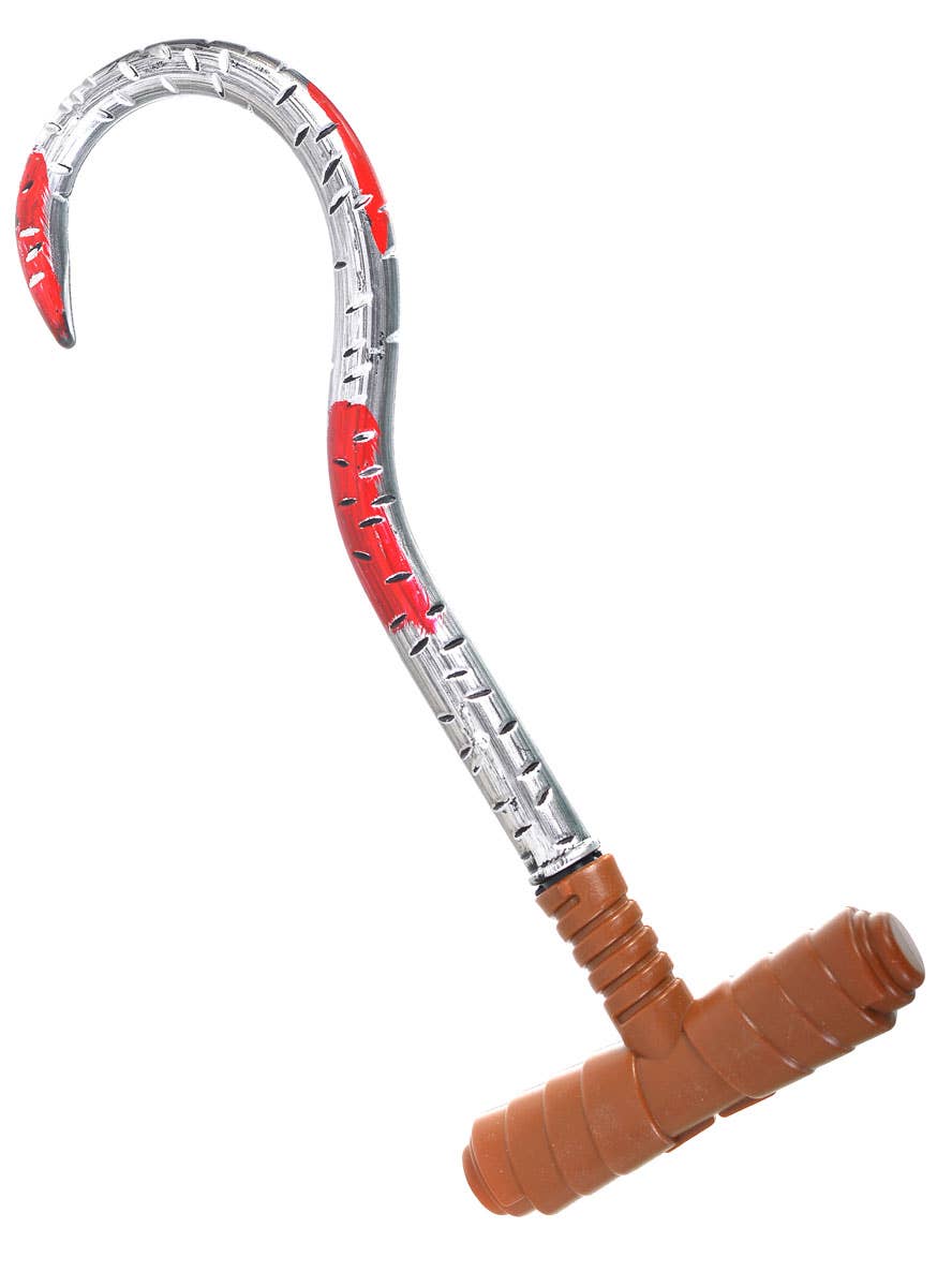 Image of Blood Splattered Hand Held Meat Hook Costume Weapon