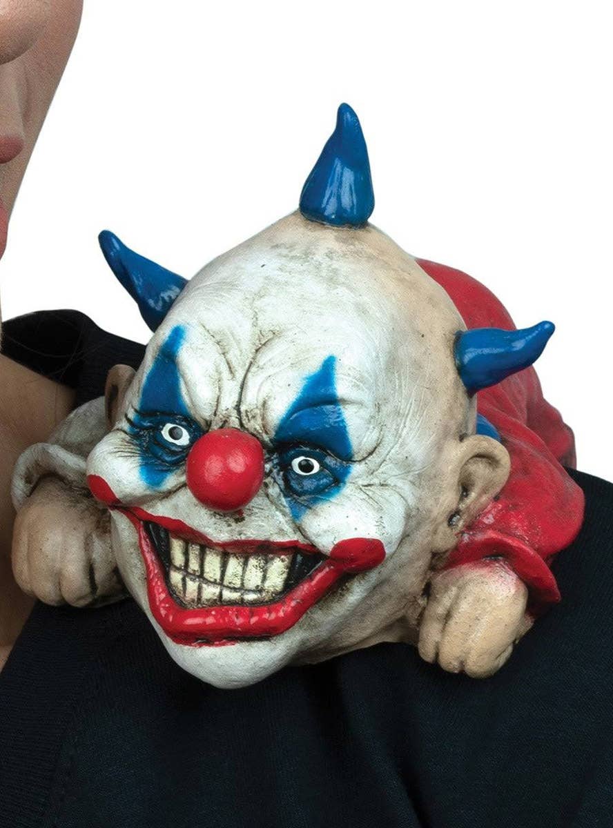 Image of Evil Clown Shoulder Buddy Halloween Costume Accessory - Close Image