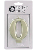 Image of Gold 9cm Number 0 Birthday Candle