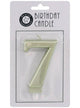 Image of Gold 9cm Number 7 Birthday Candle