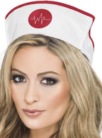 Image of Novelty White Nurse Costume Hat