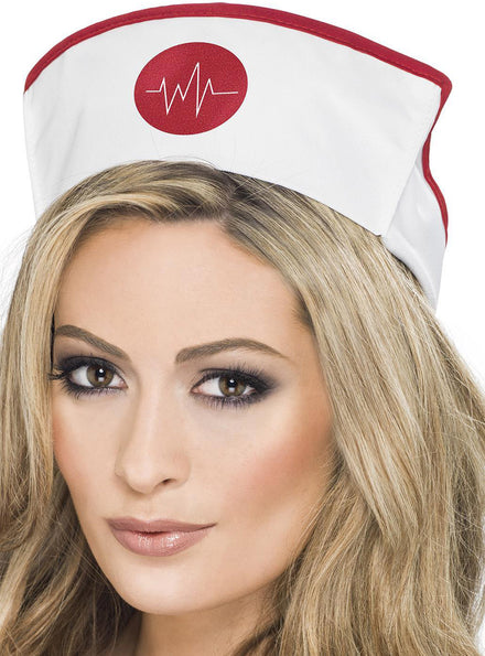 Image of Novelty White Nurse Costume Hat