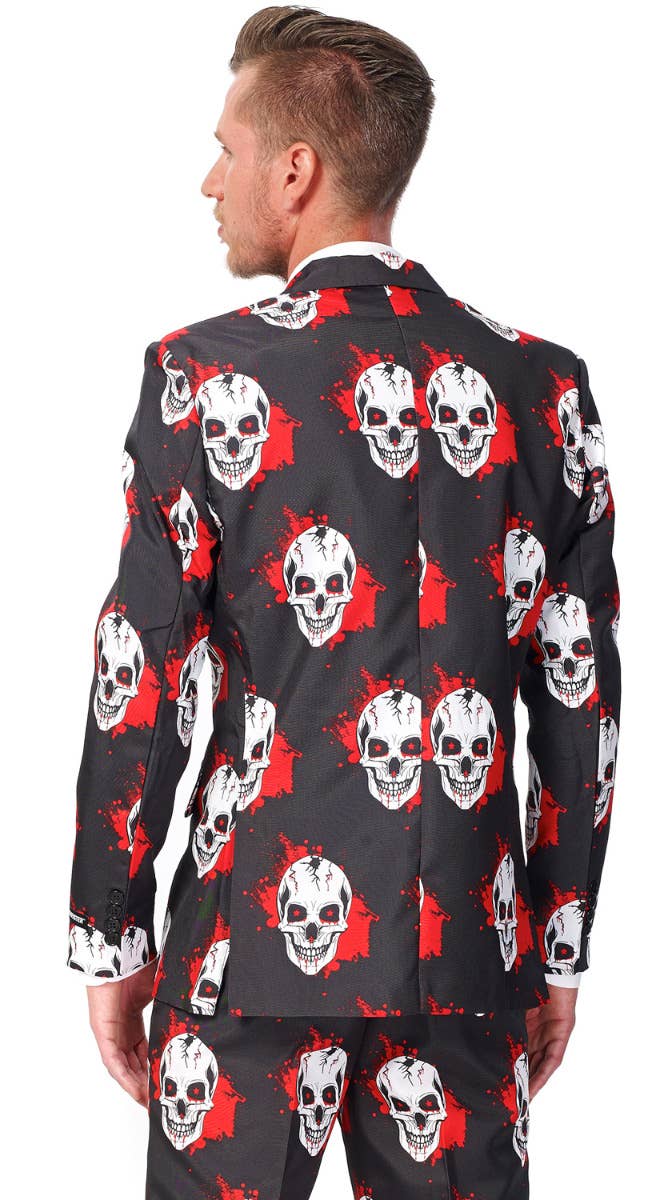 Men's Bloody Skull Suitmeister Novelty Halloween Suit Back Zoom Image