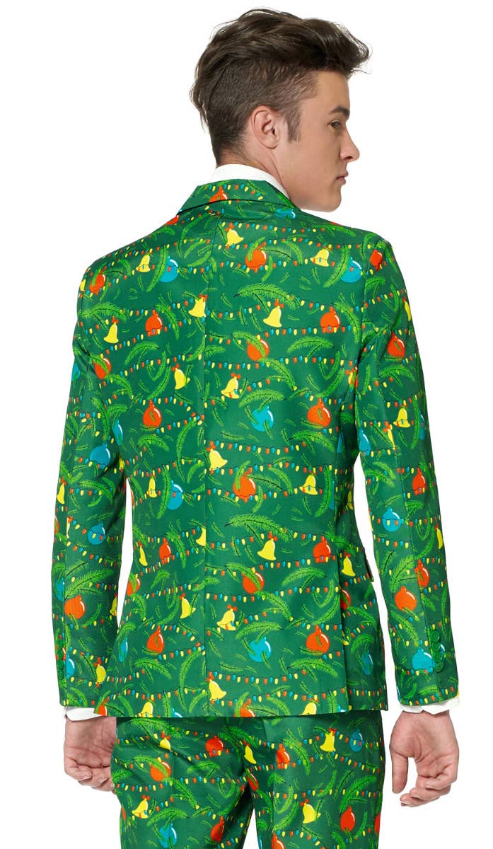 Green Christmas Tree Men's Suitmeister Festive Suit Zoom Back