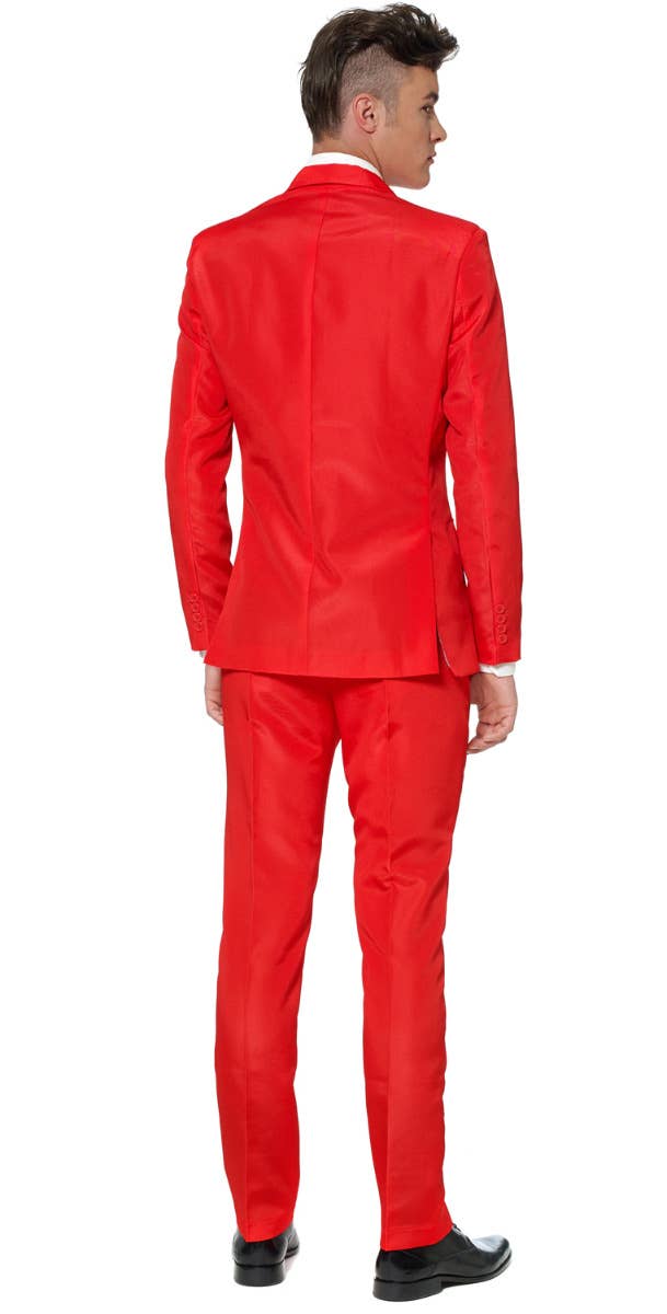 Men's Solid Red Suitmeister Novelty Suit Back Image