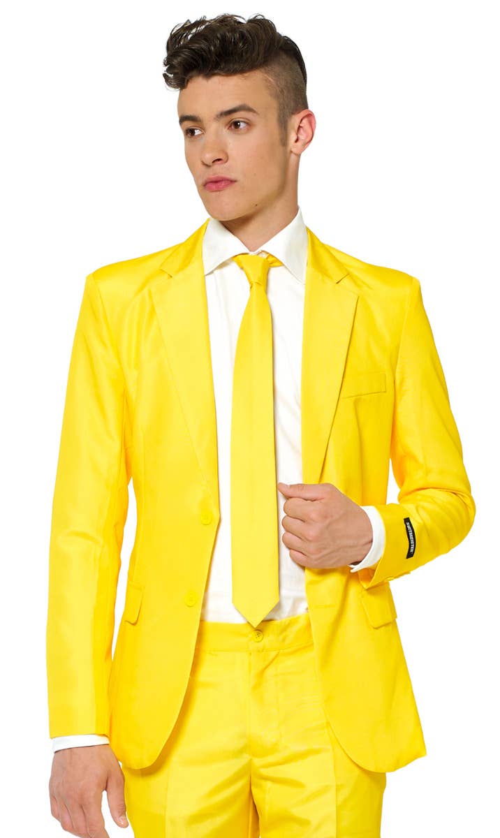 Yellow Suit Mens Costume |Yellow Suitmeister Suit