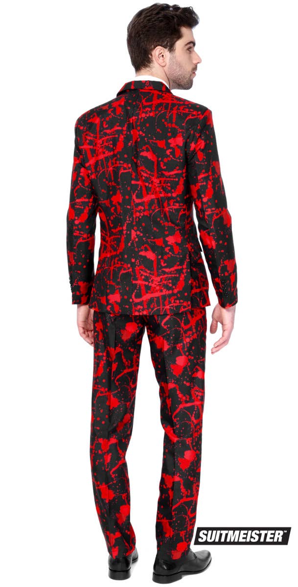 Men's Blood Splatter Halloween Suitmeister Opposuit Fancy Dress Back Image