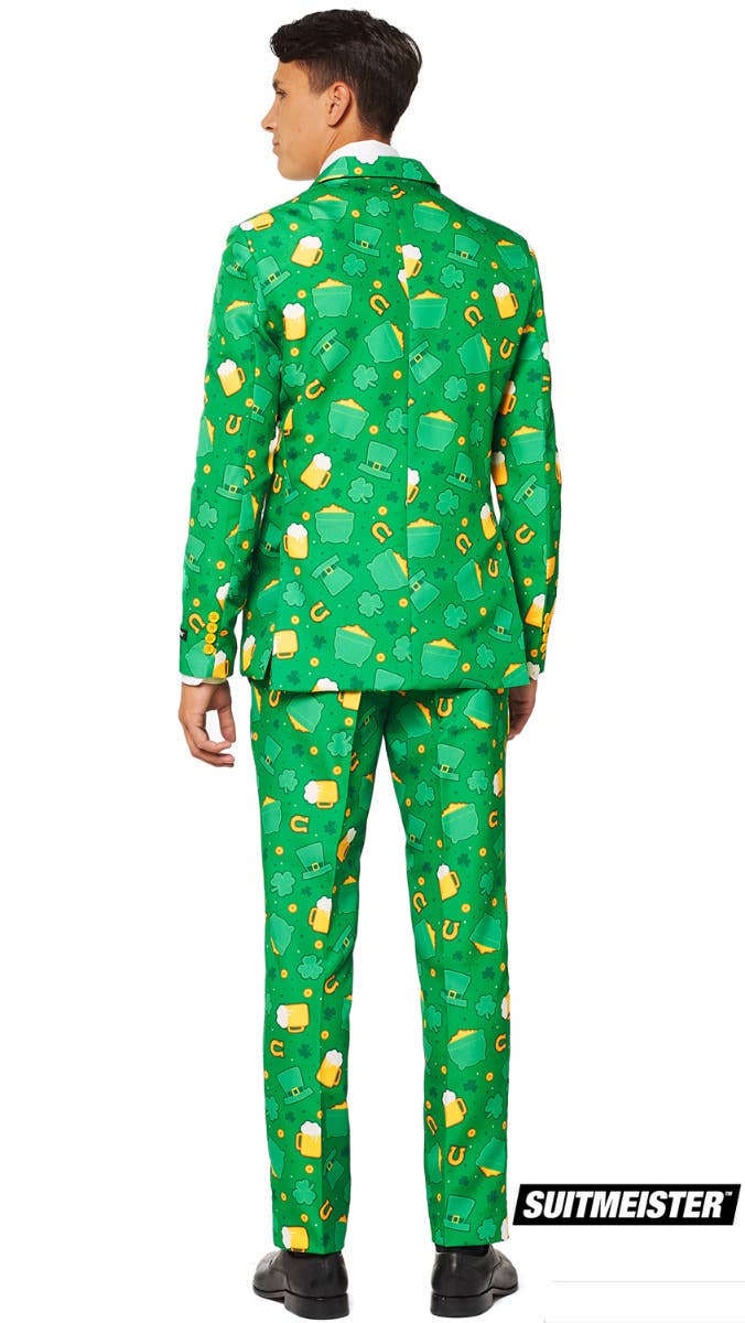 St Patricks Day Icons Suitmeister Men's Novelty Suit Back Image