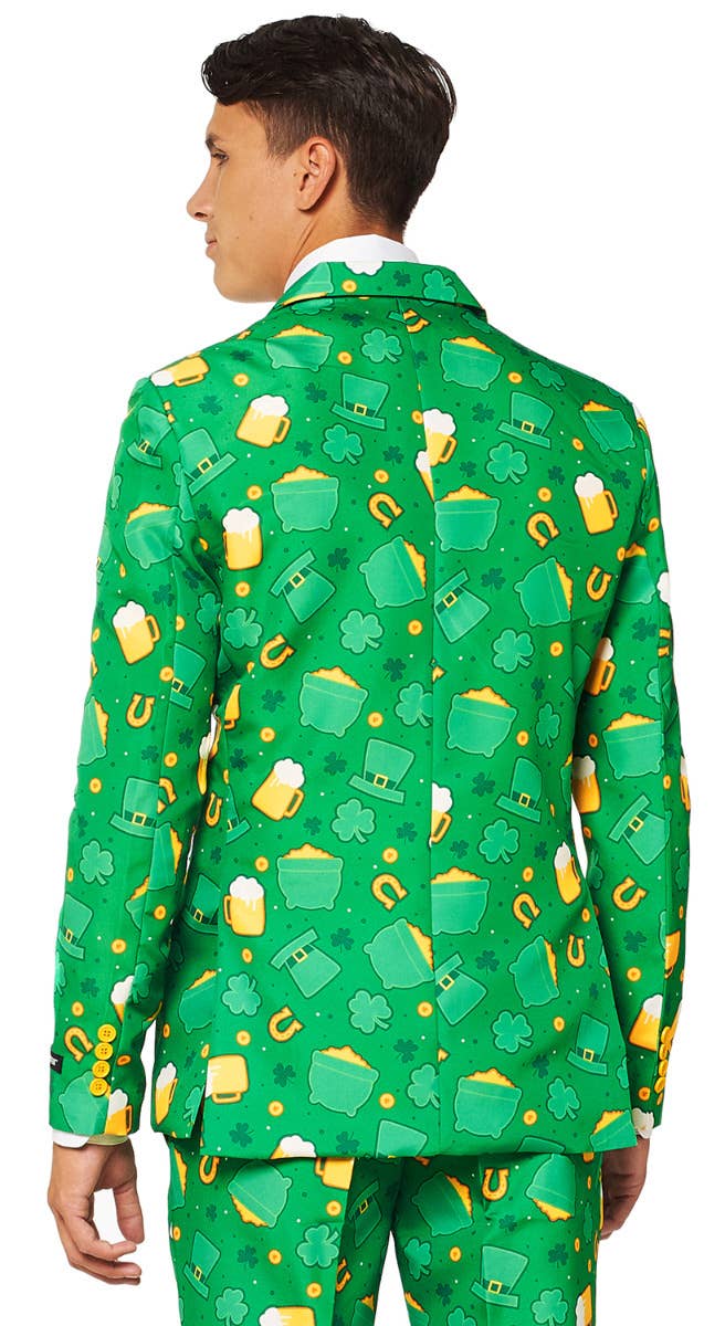 St Patricks Day Icons Suitmeister Men's Novelty Suit Main Close Up Image