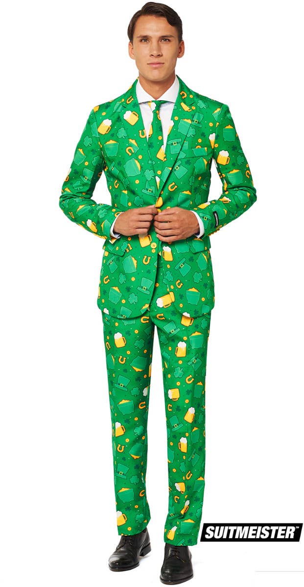 St Patricks Day Icons Suitmeister Men's Novelty Suit Main Image