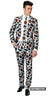 Men's Halloween Grey Spooky Print Novelty Suitmeister Suit Main Image