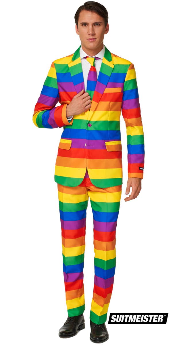 Men's Rainbow Flag Pride LGBT Suitmeister Suit Main Image
