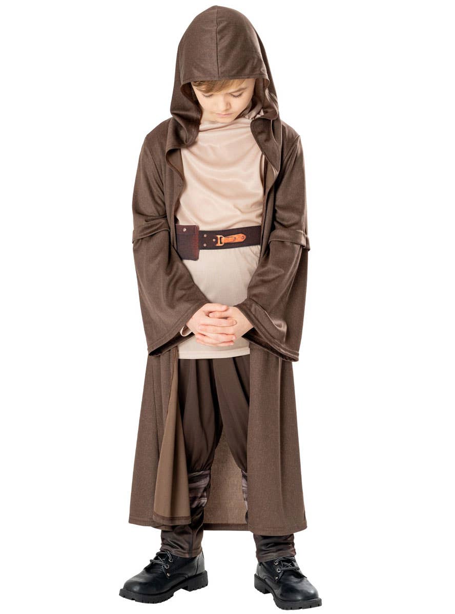 Image of Obi Wan Kenobi-Boy's Licensed Star Wars Costume - Alternate Image