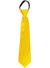 Yellow Satin Costume Neck Tie with Zip