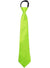 Green Satin Costume Neck Tie with Zip