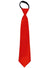 Red Satin Costume Neck Tie with Zip