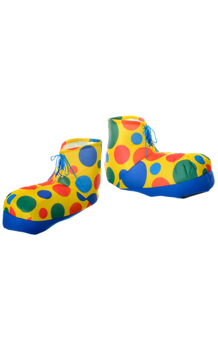 Yellow Polka Dot Clown Costume Shoes Accessories Main Image