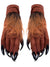 Brown Werewolf Costume Gloves with Fur and Long Black Nails Main Image