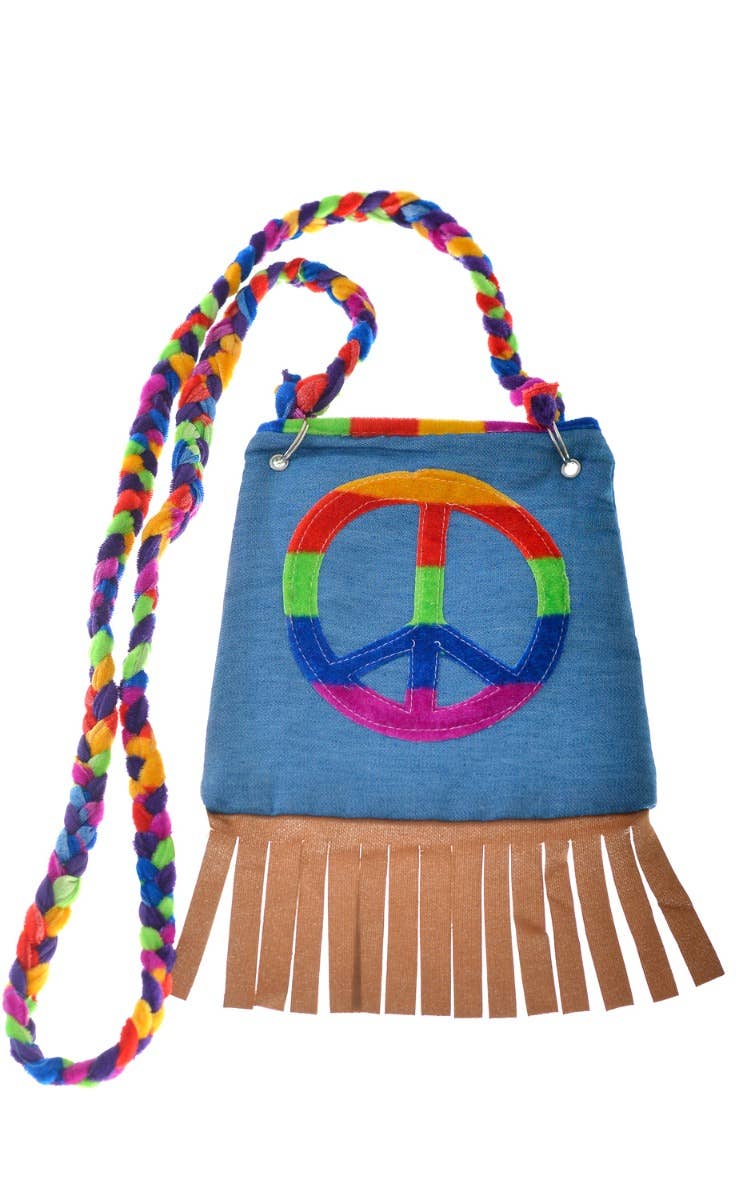 Peace Sign 1970s Shoulder Bag Costume Accessory - Main Image