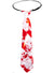 White Blood Splattered Halloween Costume Neck Tie