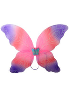 Pink and Purple Girls Glitter Butterfly Wings Costume Accessory