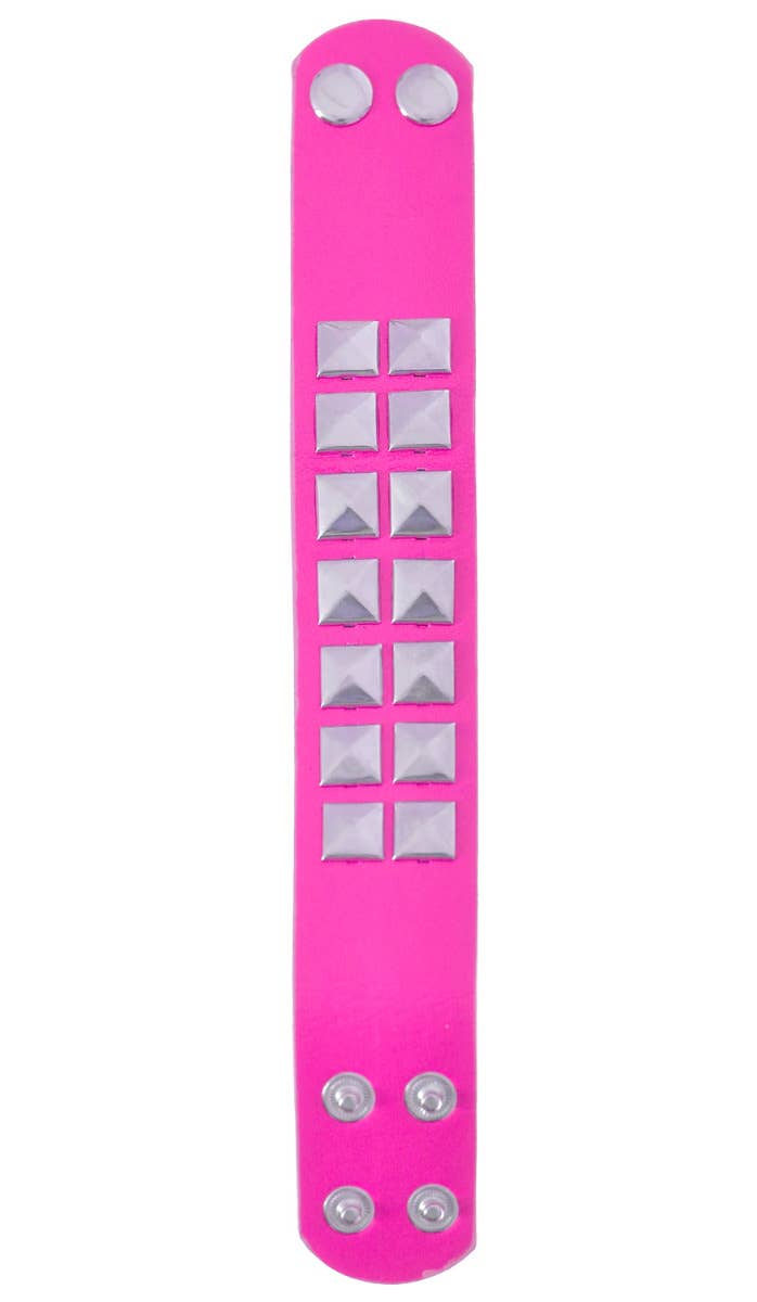 Pink Studded Wrist Cuff Costume Accessory Main Image