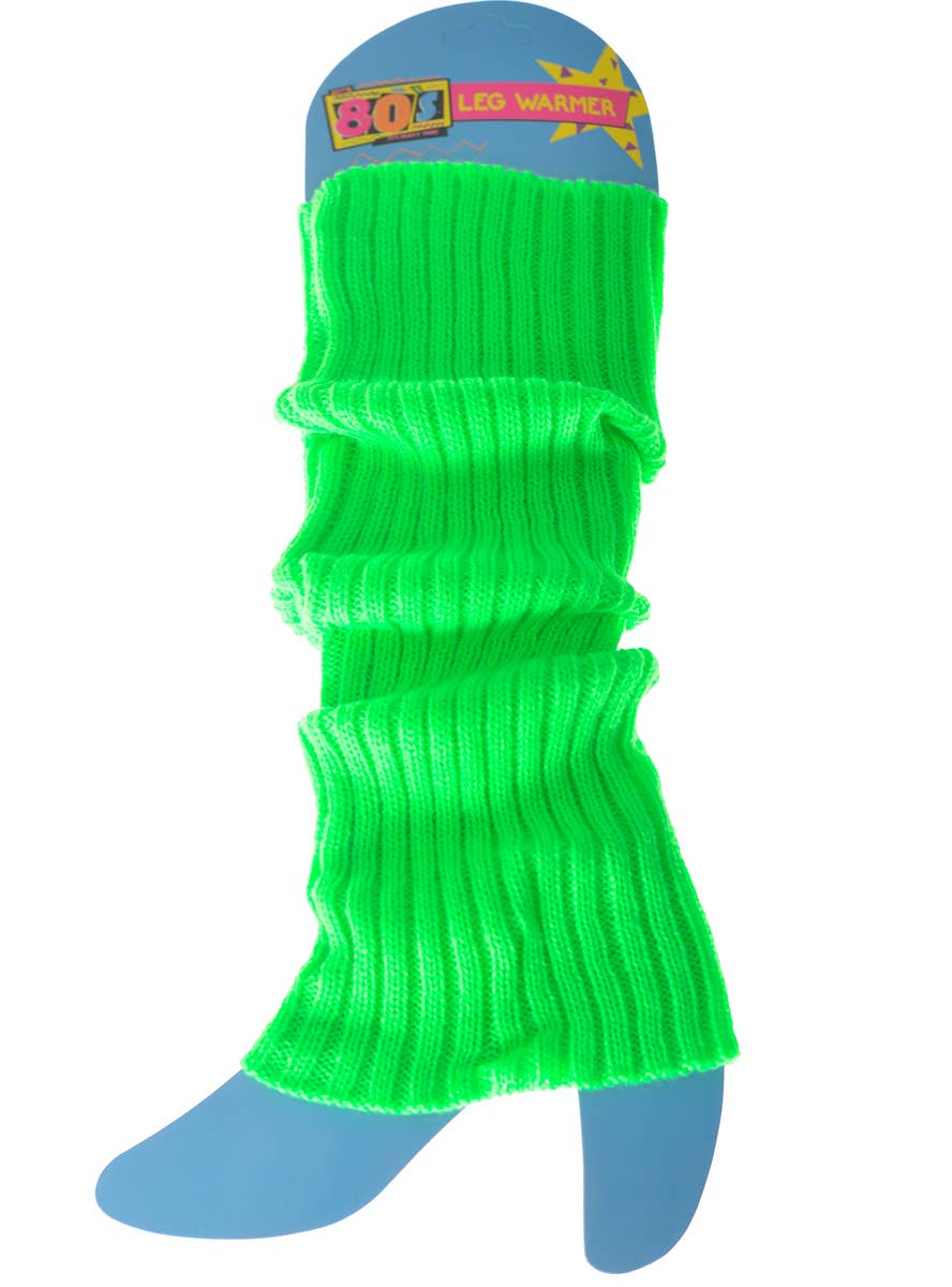 Neon Green 80s Leg Warmers